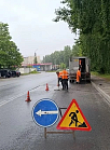 В Калуге продолжаются дорожные работы